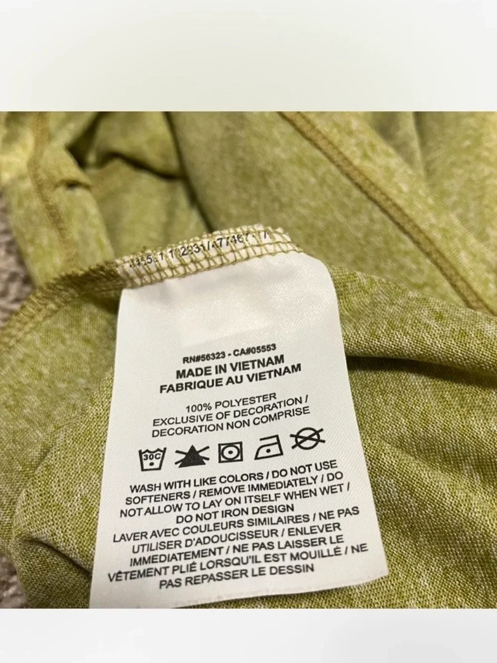 Nike Dri-Fit Green Heather Performance Tee size S